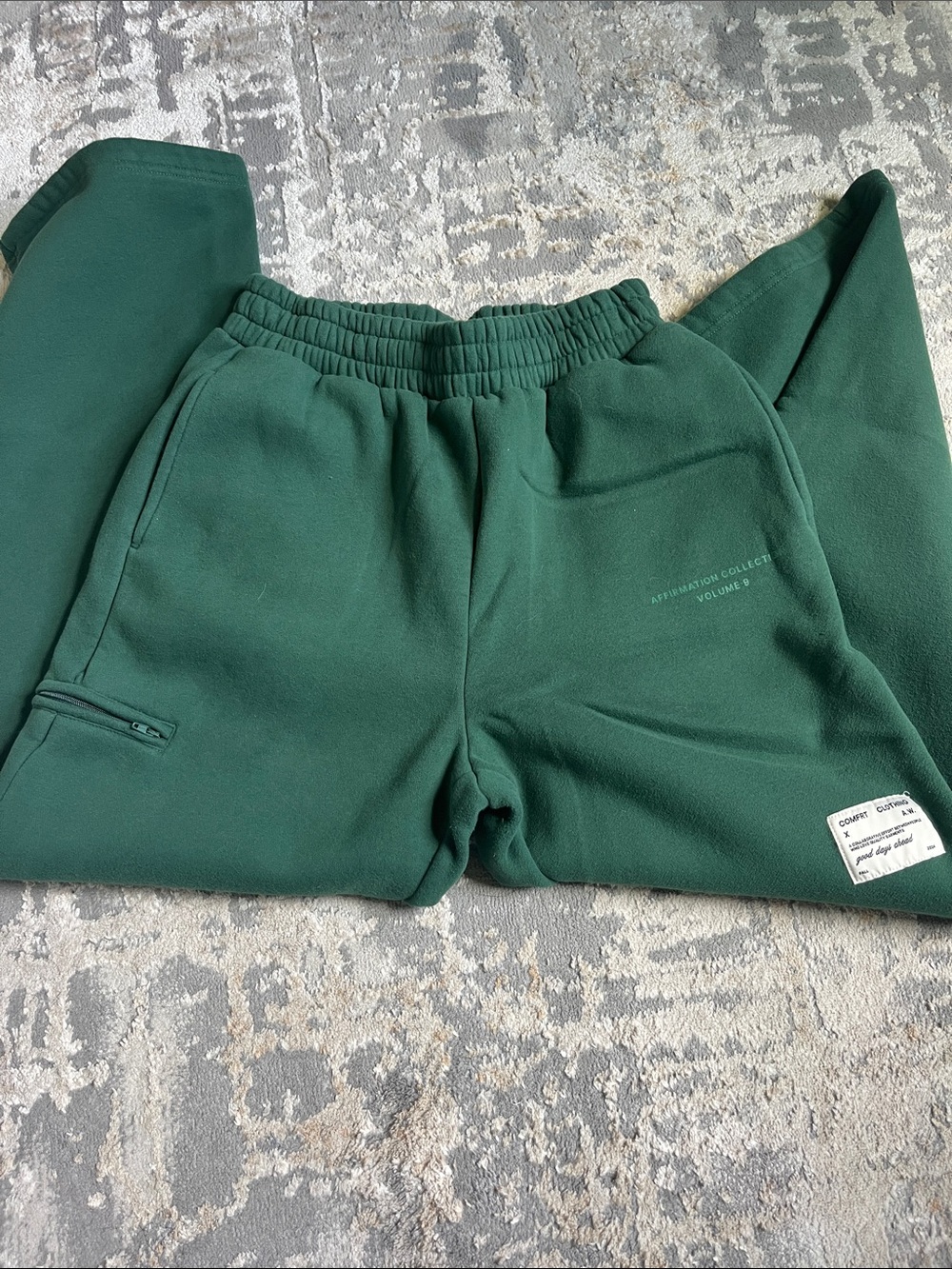 Affirmation Collection Forest Green Wide Leg Pants - Picture 2 of 4